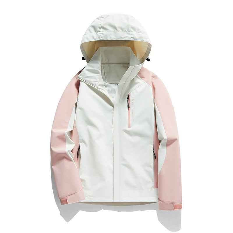 Veste imperméable imperméable et coupe-vent, vêtements d'alpinisme à poinçon simple et mince